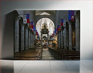 Πίνακας, Archway and Benches Inside Historic Church Αψίδα και πάγκοι μέσα στην ιστορική εκκλησία