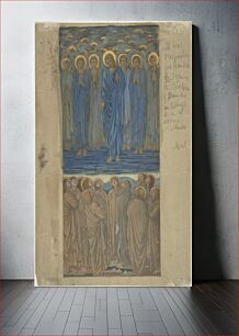 Πίνακας, Ascension of Christ (Acts I, 1–9): Study for stained-glass window (ca. 1875–84) by Sir Edward Burne–Jones