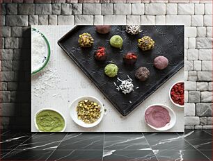 Πίνακας, Assorted Colorful Truffles Ποικιλία πολύχρωμων τρούφων