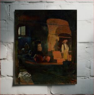 Πίνακας, At a forge in a copper smithy, Dominik Skutecky