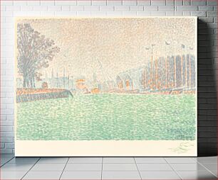 Πίνακας, At Flushing (A Flessingue) (1895) by Paul Signac