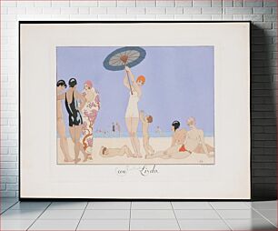 Πίνακας, Au Lido Plate no. 14 (1920) by George Barbier