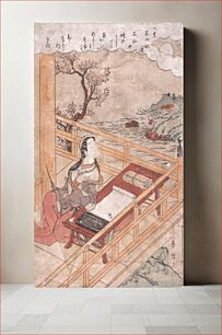 Πίνακας, Autumn Moon at the Temple Ishiyamadera by Suzuki Harunobu