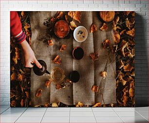 Πίνακας, Autumn Tea Time Φθινοπωρινή ώρα τσαγιού