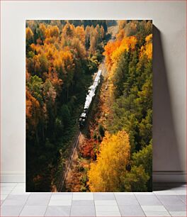 Πίνακας, Autumn Train Journey Φθινοπωρινό ταξίδι με τρένο