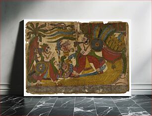 Πίνακας, Babhruvahana Leaving the Netherworld with the Elixir (recto), Babhruvahana Hands Over the Elixir to Krishna to Resurrect Arjuna (verso), Scene From the Story of Babhruvahana, Folio from a Mahabharata ([War of th