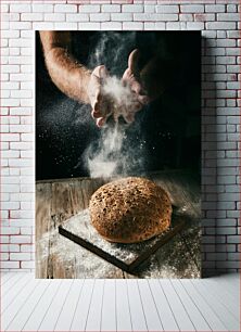 Πίνακας, Baker's Hands with Freshly Baked Bread Χέρια αρτοποιού με φρεσκοψημένο ψωμί