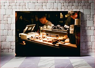 Πίνακας, Bakery Counter at Rocket Espresso Milano Πάγκος Αρτοποιείου στο Rocket Espresso Milano