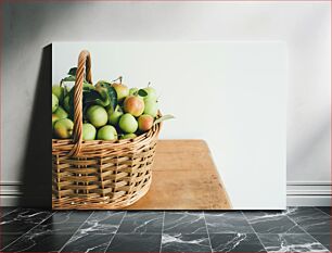 Πίνακας, Basket of Green Apples Καλάθι με πράσινα μήλα