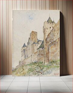 Πίνακας, Battlements of Carcassonne, France, Cass Gilbert