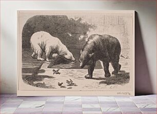 Πίνακας, Bears in the Jardin des Plantes by Lorenz Frølich