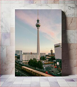 Πίνακας, Berlin TV Tower at Sunset Τηλεοπτικός πύργος του Βερολίνου στο ηλιοβασίλεμα