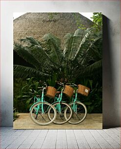 Πίνακας, Bicycles and Tropical Plants Ποδήλατα και τροπικά φυτά