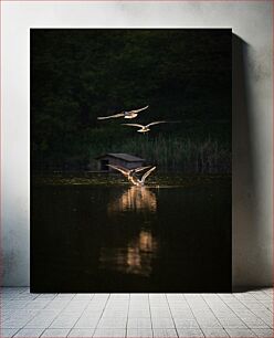 Πίνακας, Birds Over Water Πουλιά πάνω από το νερό