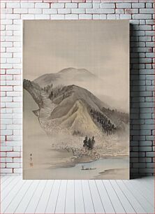 Πίνακας, Blossoms by a River by Kawabata Gyokushō