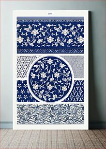 Πίνακας, Blue flower pattern, Examples of Chinese Ornament selected from objects in the South Kensington Museum and other collections by Owen Jones