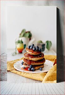 Πίνακας, Blueberry Pancakes Τηγανίτες βατόμουρου