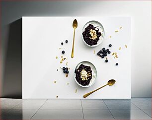 Πίνακας, Blueberry Yogurt Bowls Μπολ γιαουρτιού Blueberry