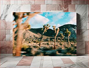 Πίνακας, Blurred Desert Landscape Θολό τοπίο της ερήμου