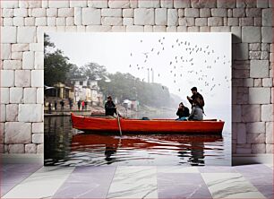 Πίνακας, Boat on Misty River Βάρκα στο Misty River