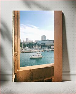 Πίνακας, Boats in the Marina Βάρκες στη Μαρίνα