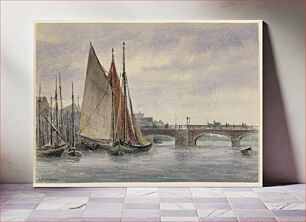 Πίνακας, Boats in Trouville by Arnold William Brunner, American, 1857–1925