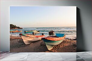 Πίνακας, Boats on the Shore Βάρκες στην Ακτή