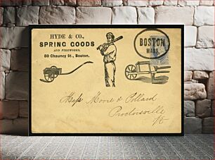 Πίνακας, Boston MA Hyde & Co. baseball player illustrated cover