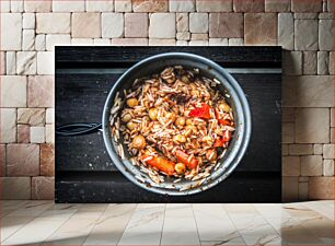 Πίνακας, Bowl of Rice and Vegetables Μπολ με ρύζι και λαχανικά