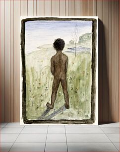 Πίνακας, Boy on the meadow, 1897, by Hugo Simberg