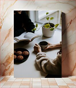 Πίνακας, Breakfast and Reading by the Window Πρωινό και ανάγνωση δίπλα στο παράθυρο