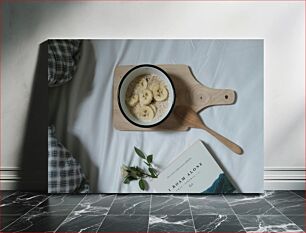 Πίνακας, Breakfast in Bed with a Book Πρωινό στο κρεβάτι με ένα βιβλίο