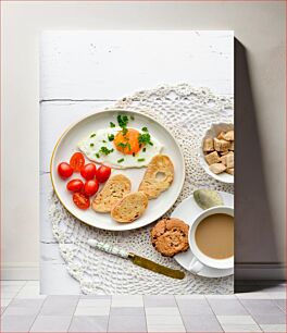 Πίνακας, Breakfast on a Lace Doily Πρωινό με δαντέλα