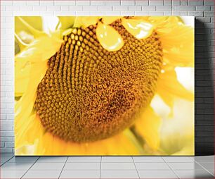 Πίνακας, Bright Sunflower Up Close Φωτεινό ηλιοτρόπιο από κοντά