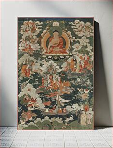 Πίνακας, Buddha Shakyamuni and the Eighteen Arhats