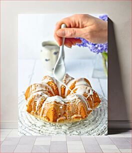 Πίνακας, Bundt Cake with Icing Τούρτα Bundt με γλάσο