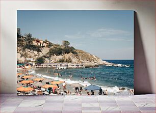 Πίνακας, Busy Day at the Beach Πολυάσχολη μέρα στην παραλία