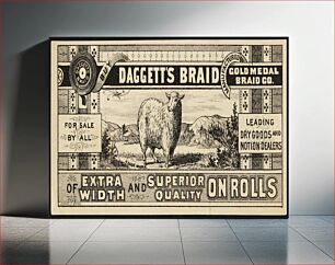 Πίνακας, Buy Daggett's Braid, of extra width and superior quality on rolls