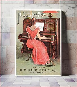 Πίνακας, Buy the Malcolm Love Piano (1870–1900) chromolithograph