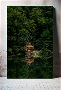 Πίνακας, Cabin in the Forest Καμπίνα στο Δάσος