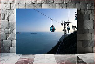 Πίνακας, Cable Cars over Ocean Τελεφερίκ πάνω από τον Ωκεανό