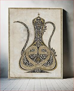 Πίνακας, Calligraphic Design of a Ewer (Ibrik) with a Long Spout