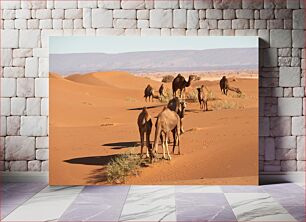 Πίνακας, Camels in the Desert Καμήλες στην έρημο