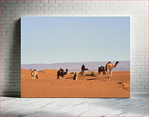 Πίνακας, Camels in the Desert Καμήλες στην έρημο