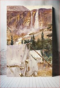 Πίνακας, Camp and Waterfall (1916) by John Singer Sargent