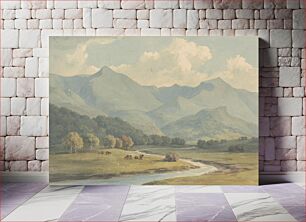 Πίνακας, Carnedd Llewelyn and Carnedd David, Carnarvonshire, Seen Across the River Ogwen