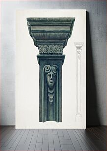 Πίνακας, Cast Iron Pillar (1935–1942) by Vera Van Voris