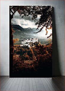 Πίνακας, Castle in the Mountains at Sunset Κάστρο στα βουνά στο ηλιοβασίλεμα