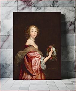 Πίνακας, Catherine Howard, Lady d'Aubigny (ca. 1638) by Sir Anthony van Dyck