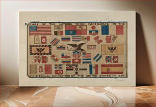 Πίνακας, Centennial Textile, Flag (1935–1942) by H. Langden Brown